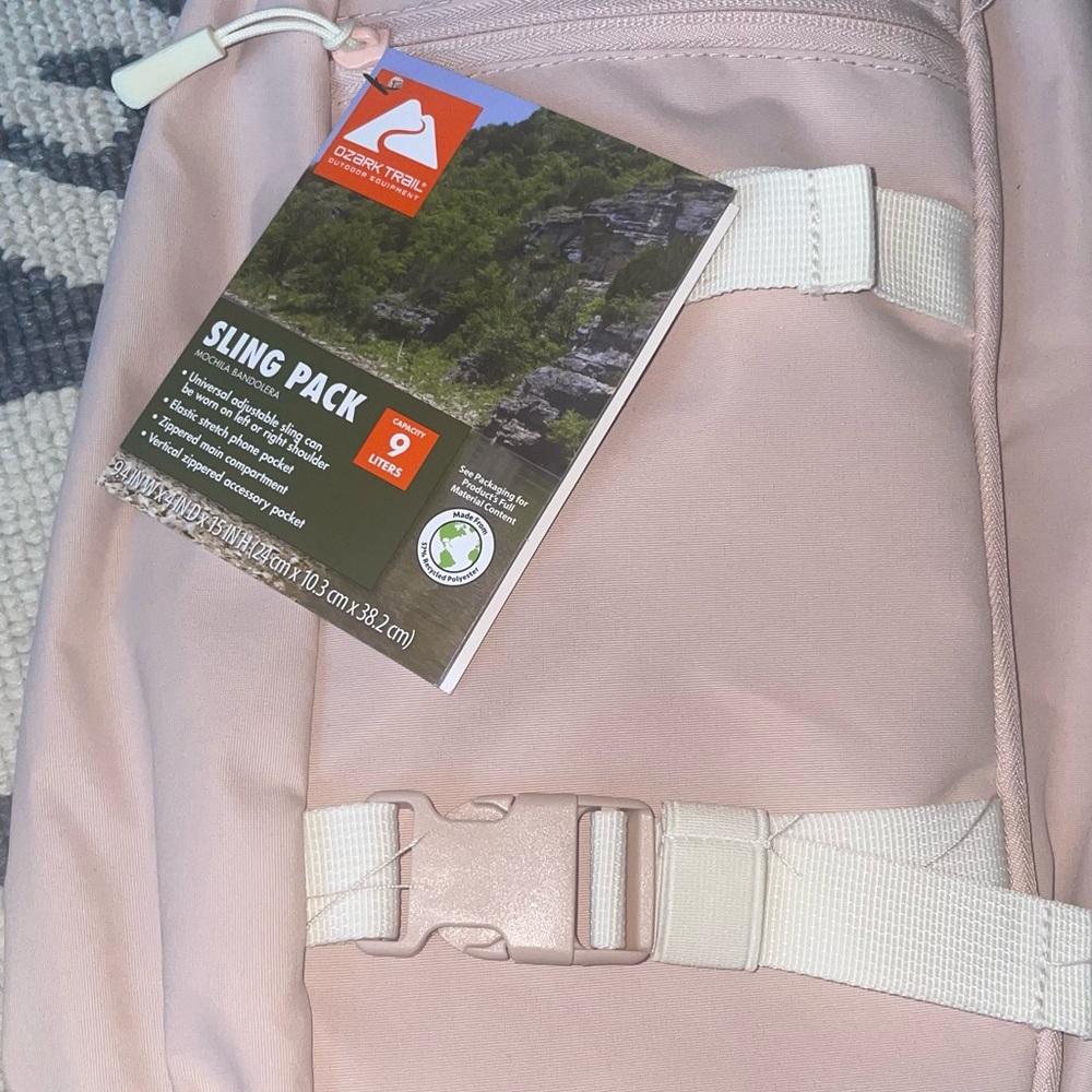 NWT Dusty Pink Ozark Trail Shoulder sling pack
